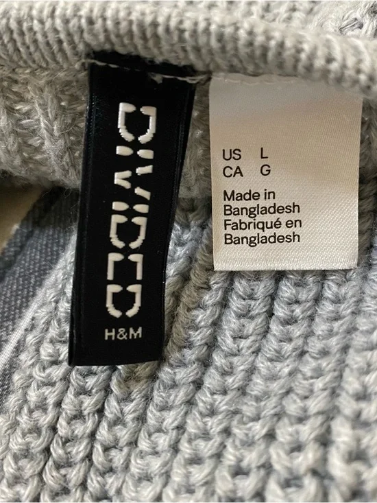 Divided Gray Open-Front Ribbed Cardigan - Picture 2 of 3